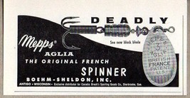 1960 Print Ad Mepps Aglia French Spinner Fishing Lures Sheldon Antigo,WI - £7.24 GBP
