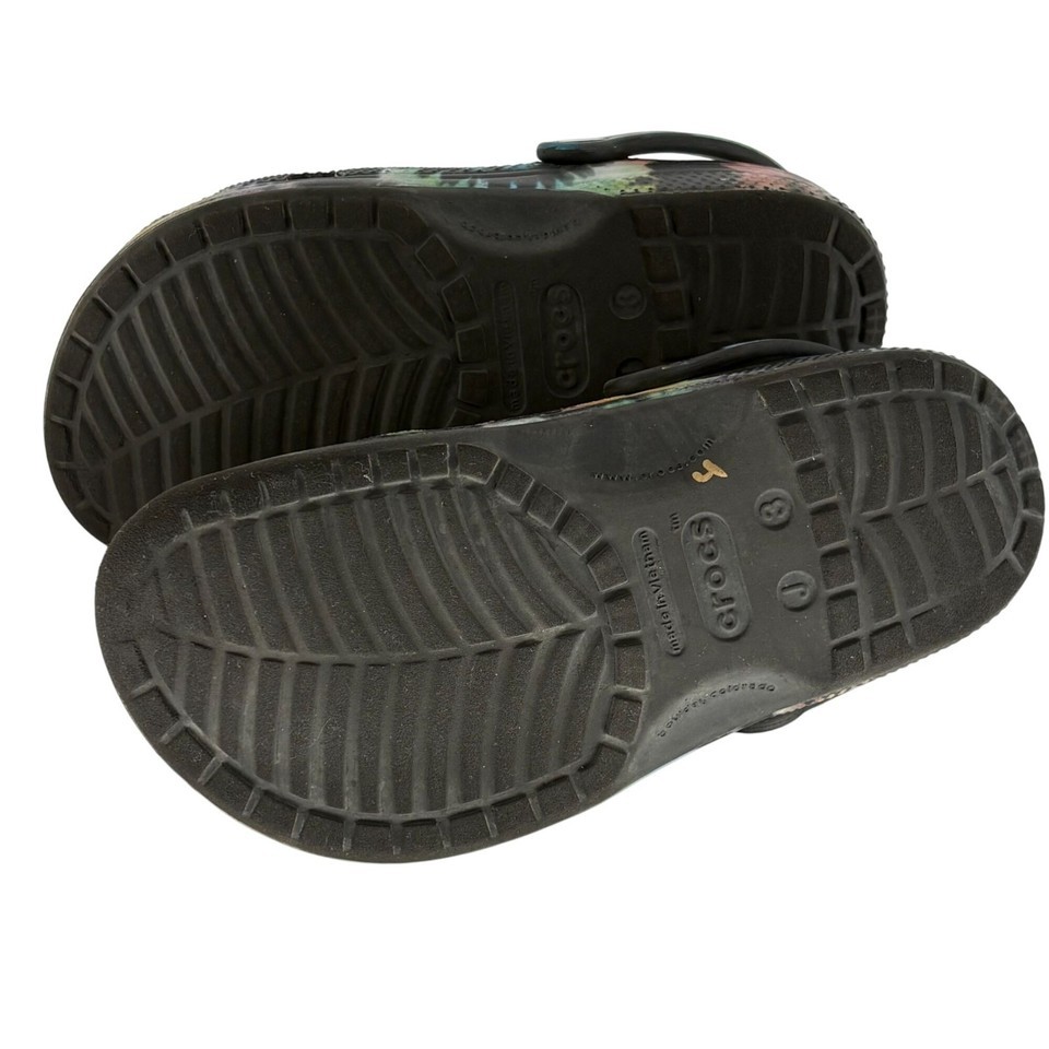 Crocs Classic Clog Black Groovy Tie-Dye Size 3 Juniors Item image 3