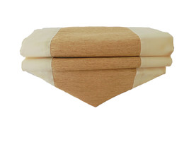 TIL228 beige table plain runner tablecloth tablerunner silk 150x30cm 59x12&quot; - $17.99
