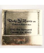 Rudy Harris Clothiers Haberdasheries Vtg Matchbook Advertisement Unstruc... - $28.01 CAD