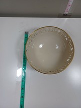 Lenox Porcelain Ivory with Gold Trim lacy 5 1/2 inch candy dish (A32) - $14.85