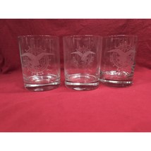 US Fidelity And Guidance Company 1896 Glass Tumblers Set, Etched Whiskey... - $395.76 MXN