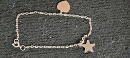 Charm Bracelet &quot;Silver Tone&quot; Cute Dressy Star Heart - £7.83 GBP