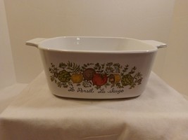 Vintage Corning Ware &quot;Spice of Life&quot; Casserole Dish 1 1/2 Quart No Lid - £31.84 GBP