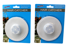HAIR Catcher 2 Pack Bathroom Shower Trap Keeps Shower Drain Stop Hair Clogs - £7.06 GBP