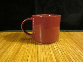 2013 Starbucks Stackable Maroon Red Cranberry Coffee Mug Tea Cup 14 oz - £11.80 GBP