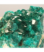 Bellissimo esemplare di cristallo dioptasi verde, cristalli drusi verdi ... - $3,479.93 MXN