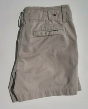 Women&#39;s Tommy Hilfiger Beige Walking Shorts Size 4 Metal Zipper Cotton Comfort - £11.16 GBP