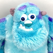 Sulley Monsters Inc Disney Store Plush Pixar Blue Stuffed Animal Monster 15&quot; - £15.37 GBP