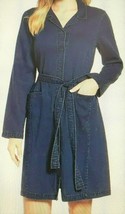 Eileen Fisher Lyocell/Organic Cotton Dress Sz- XL Midnight  - $99.97