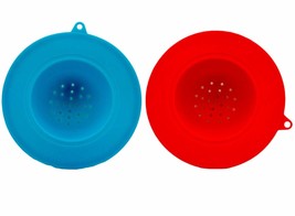 Silicone Sink Strainer (2 Pack) Red and Blue - £25.15 GBP