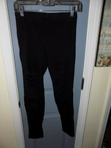 Forever 21 Black Front Cutout Leggings Size L Women&#39;s EUC - £15.42 GBP