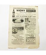 1890&#39;s Advertising Page Scribner&#39;s Magazine Vichy Esterbrook Vintage - $199.84 MXN