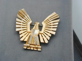 Modernist Gold Tone Flying Eagle Pin MCM - £23.48 GBP
