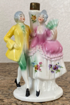 Vtg Porcelain Courting Couple Lamp Victorian Figurine Germany 7&quot;-No Elec... - £14.77 GBP