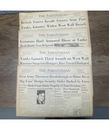 4 1944 Original WW2 Saratogian Newspaper First Army ,Yanks, British SH - $362.91 MXN