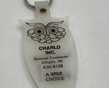 Vintage Glowing Owl Charlo Inc Arlington WA Promo Keychain Glow In Dark - $5.90