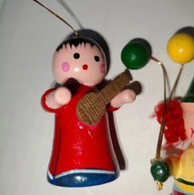 (6) Vintage Russ 3-4&quot; Clown Snowman Taiwan Christmas Ornaments - £59.35 GBP