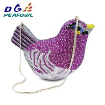 Fashion  Bird Women  Crystal Bag Wedding Clutch Purse Rhinestone Evening Bag Clu - £353.48 GBP