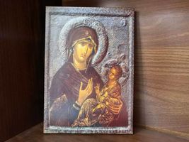 Christian Icon of Mother of God and Jesus Christ devoted to Ohrid church... - $40.00