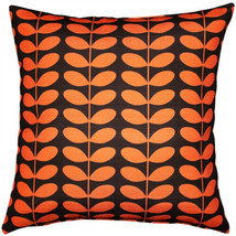 Mid-Century Modern Orange Throw Pillow 19x19, Complete with Pillow Insert - £32.99 GBP