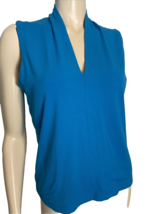 Talbots Women&#39;s Sleeveless Knit Top Turquoise Medium - $20.89