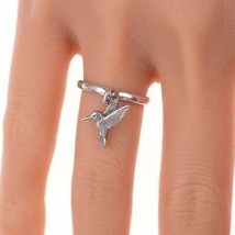 Sz6 Retired James Avery Sterling Hummingbird ring - $163.35