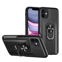 AQUA Strong Magnetic Ring Stand Hybrid Case Cover BLACK For iPhone 11 - £6.71 GBP
