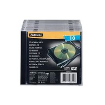 Fellowes Cd Jewel Case - Black (Pack of 10)  - $33.00