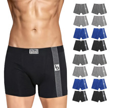Men&#39;s Stretch Cotton Blend Knitted Boxer Briefs Breathable Underwear Pac... - $37.44