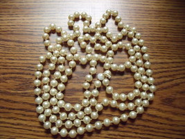Vintage 56 inch String of Pearls Without Clasp - £31.60 GBP