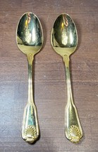 Estia G.P. Korea Gold Electroplate Golden Shell Flatware lot of 2 tables... - £9.57 GBP