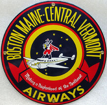 Boston Maine-Central Vermont Airway Vintage Aviation Metal Sign - $59.95