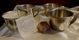 Set of 4 Pewter Cups WOODBURY PEWTERERS Reproduction of Early American - £15.54 GBP