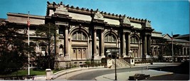Vintage 1960s Metropolitan Museum of Art Building NY Panorama Long Postcard - £10.24 GBP
