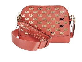 DAHLIA CROSSBODY MICHAEL KORS JET SET CHARM  LG DOME  MK GOLD EMBELLISHM... - $141.34