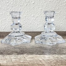 3” Crystal Candle Stick Holders Towle Unique Set Of 2 Made In Austria - £10.88 GBP
