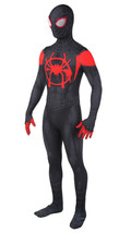 Spiderman Superhero Costume Into the Spiderverse Miles Morales Unisex Adult Suit - £31.69 GBP