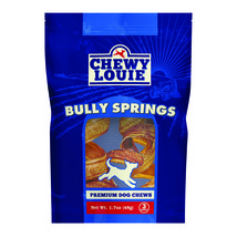 Chewy Louie Bully Springs (3 Count) - Dental Support Dog Treats - 100% Beef - £15.07 GBP+