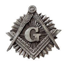 Grillie Masonic Symbol - P - Masonic Symbol Grille Ornament in Antiqued ... - £42.72 GBP