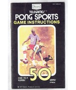 Atari Sears Telegames Pong Sports Instruction Manual ONLY - $15.07