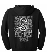 Senior 2023 Typography Full Zip Hoodie - $44.95