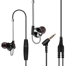 QKZ DM10 High-quality Headphones in-ear all in metal for music with microphone - £22.33 GBP