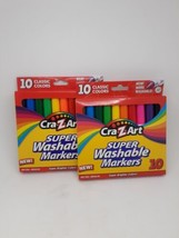 (2) Cra-Z-Art Super Washable Markers 10 Classic Color Pack - £10.11 GBP