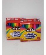 (2) Cra-Z-Art Super Washable Markers 10 Classic Color Pack - $241.07 MXN