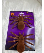 New Party Decorations 2 pack Brown Spiders 6 x 4 in Fun Joke - £3.71 GBP