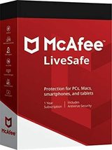 MCAFEE LIVESAFE 2023 - 3 Year Renewal UNLIMITED DEVICES - Win/Mac - $72.99