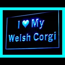 210127B I Love My Welsh Corgi Personality Blatant Pet Description LED Light Sign - £17.57 GBP
