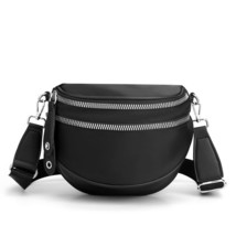 Vento Marea Saddle Shoulder Bag For Women 2020 New Nylon Wide Strap Crossbody Ba - £27.47 GBP