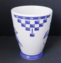 B.I. Inc. White &amp; Blue Fruit Pattern 10 oz. Coffee Tea Mug Cup - £11.30 GBP
